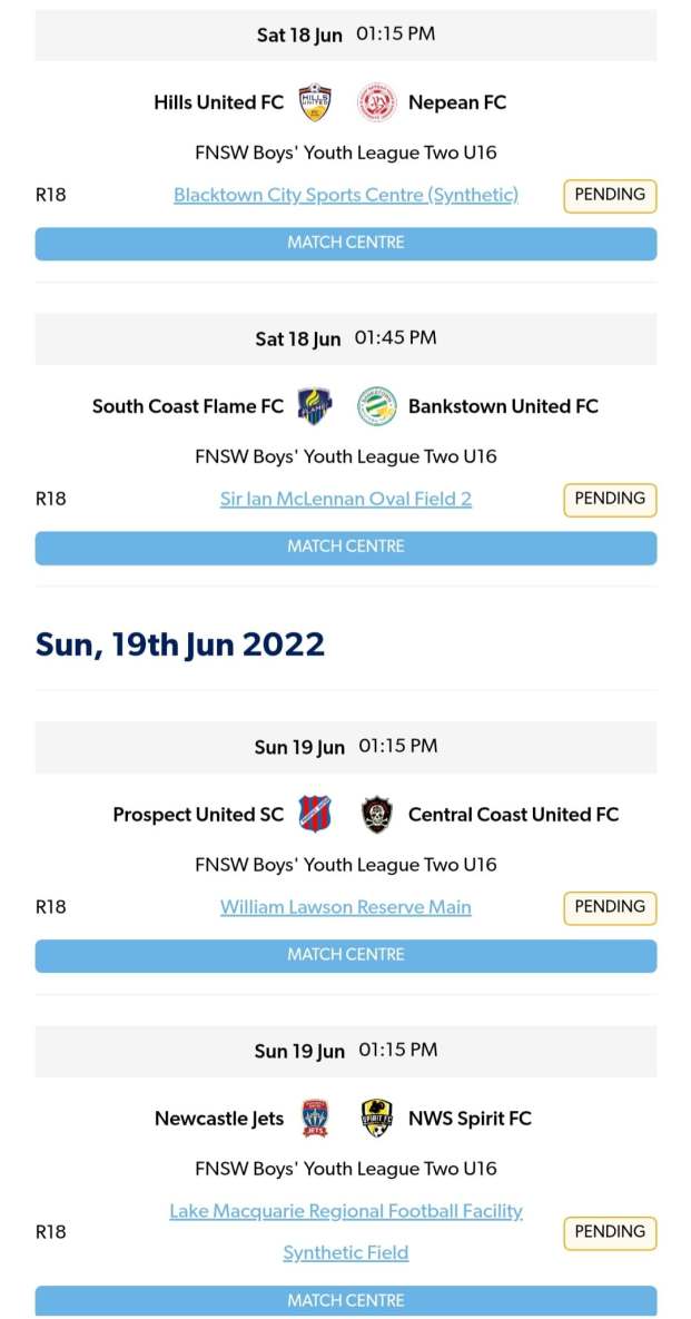 u16s Fixtures 01