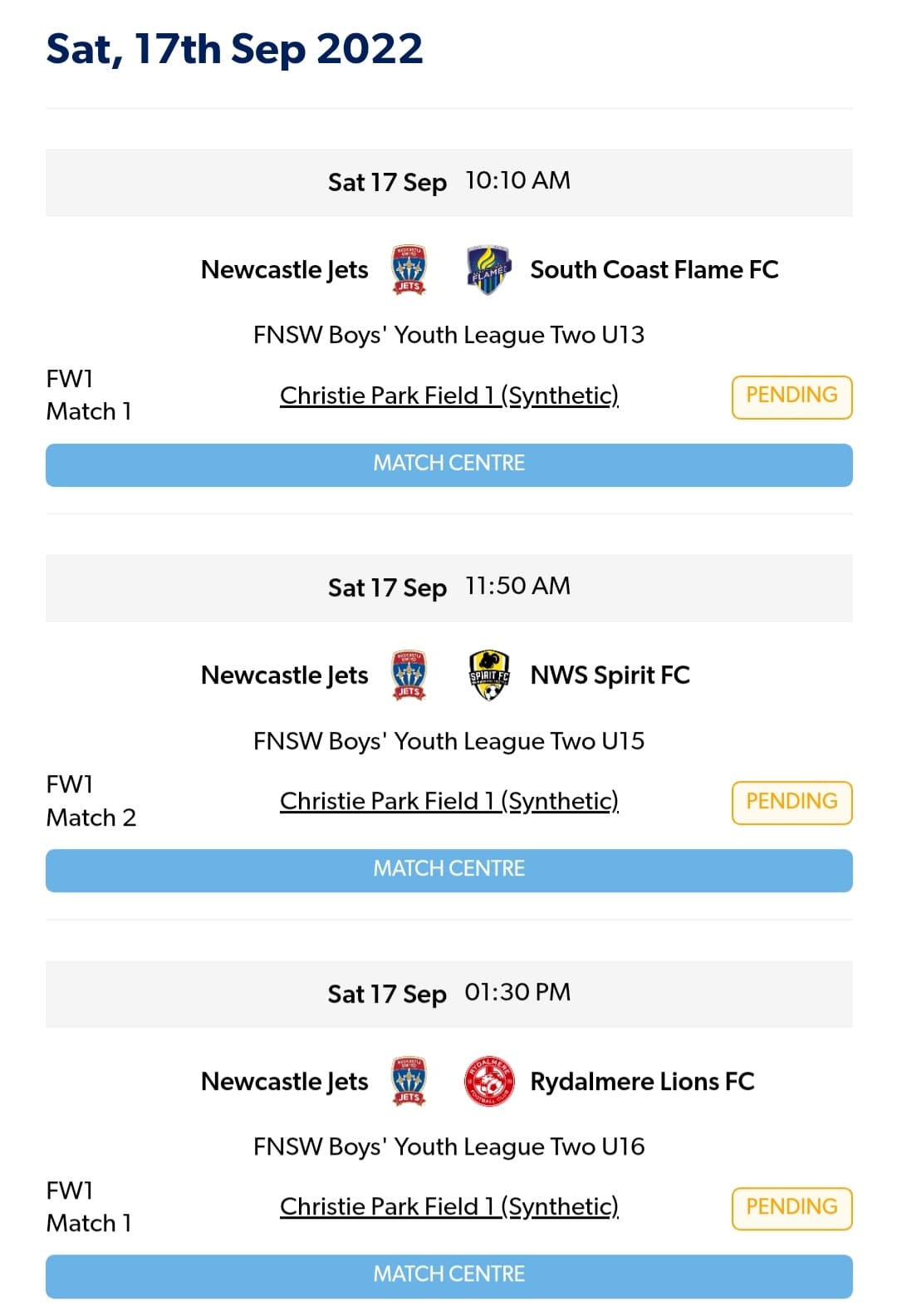 FIXTURES