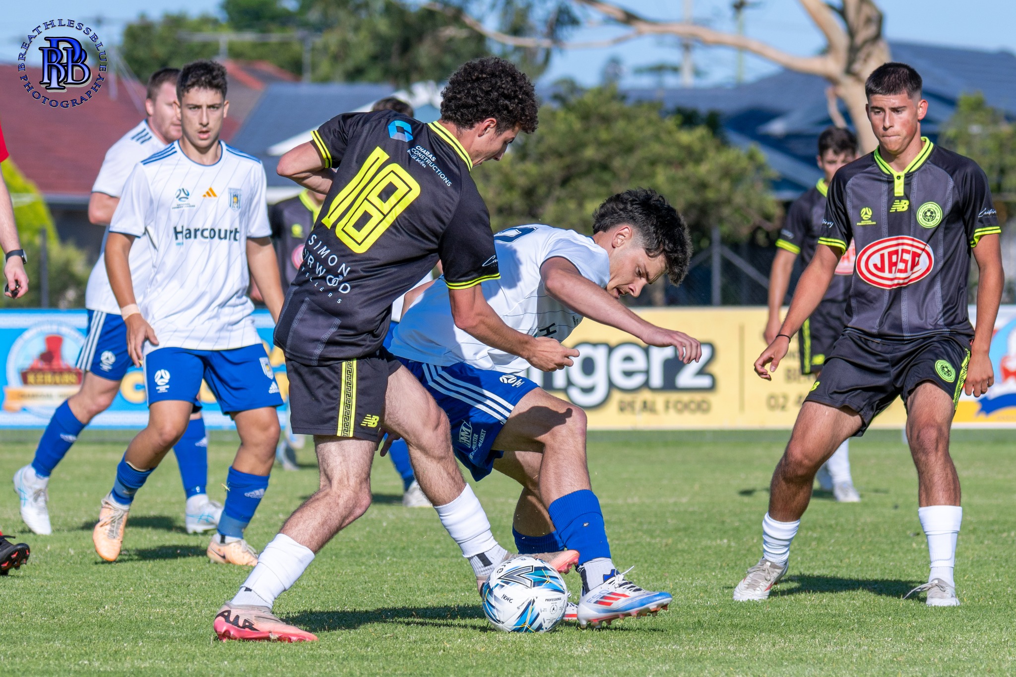Action from Newcastle Olympic vs Sydney Olympic 4-2